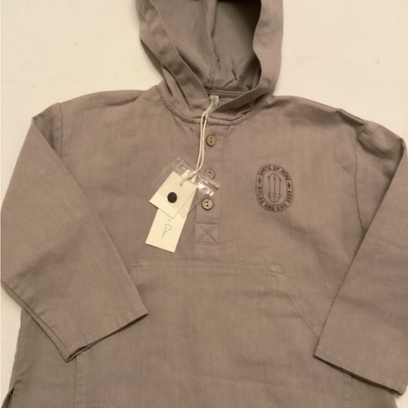 Rylee + Cru gray Hoodie with Buttons - Picture 5 of 15